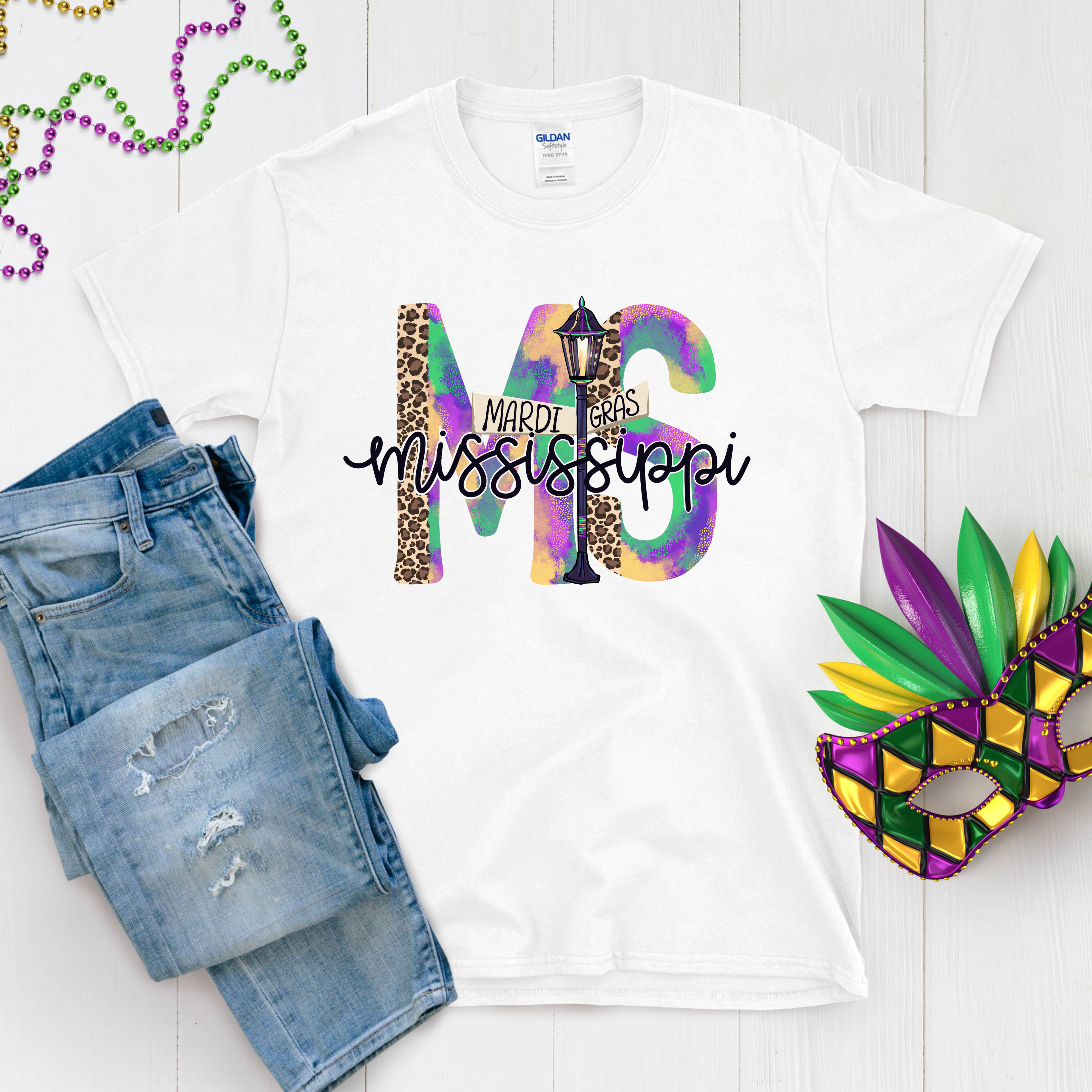 Mardi Gras State Shirt
