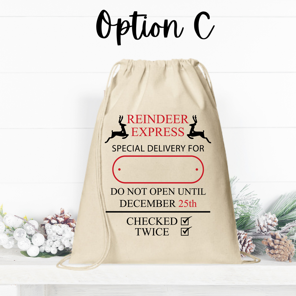 Personalized Christmas Sacks