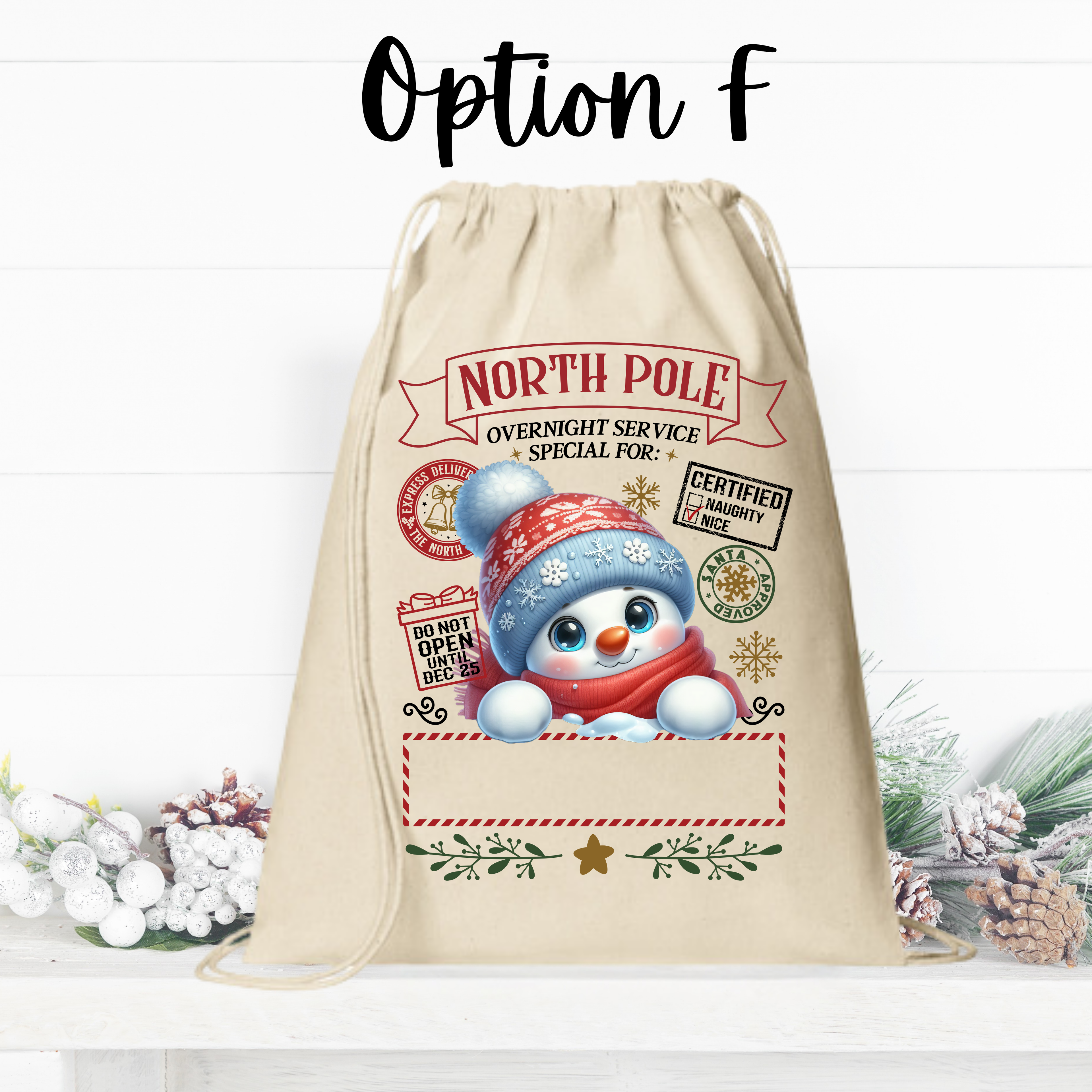 Personalized Christmas Sacks