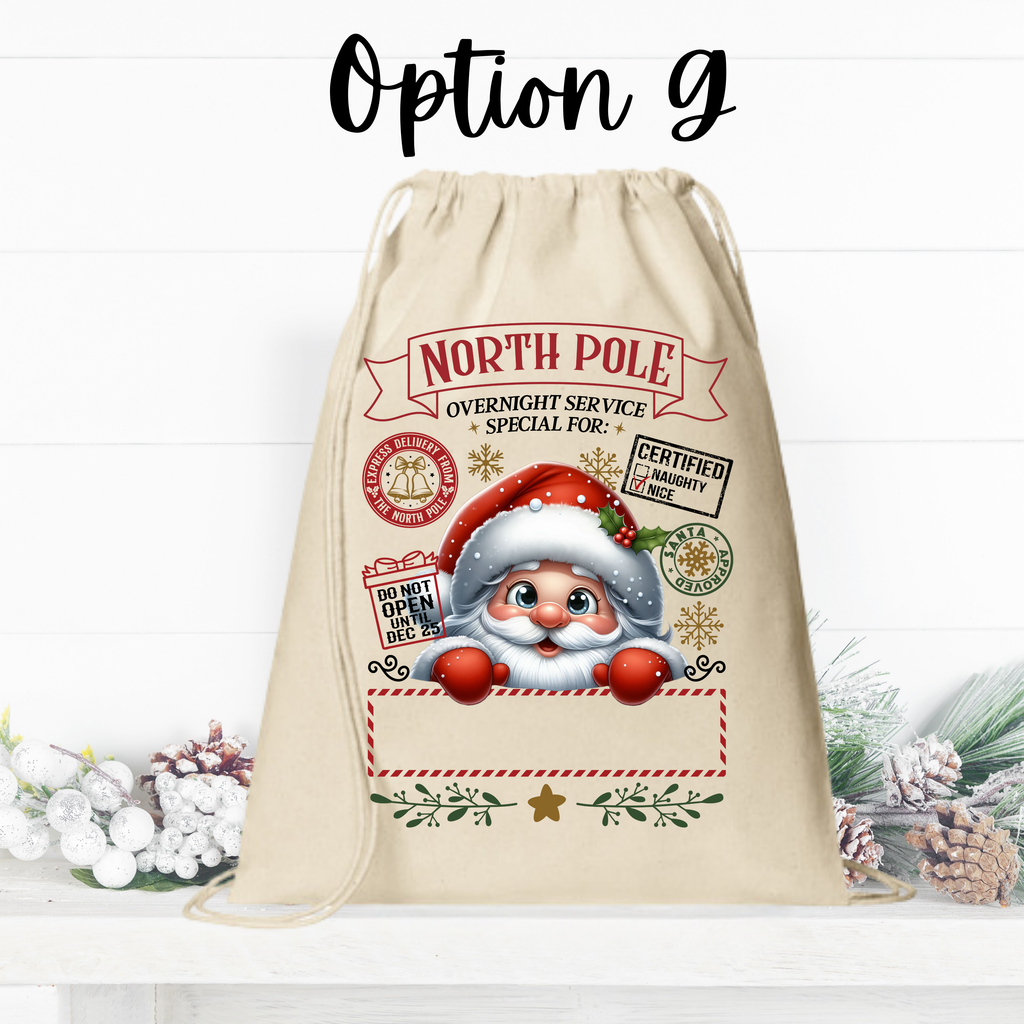 Personalized Christmas Sacks