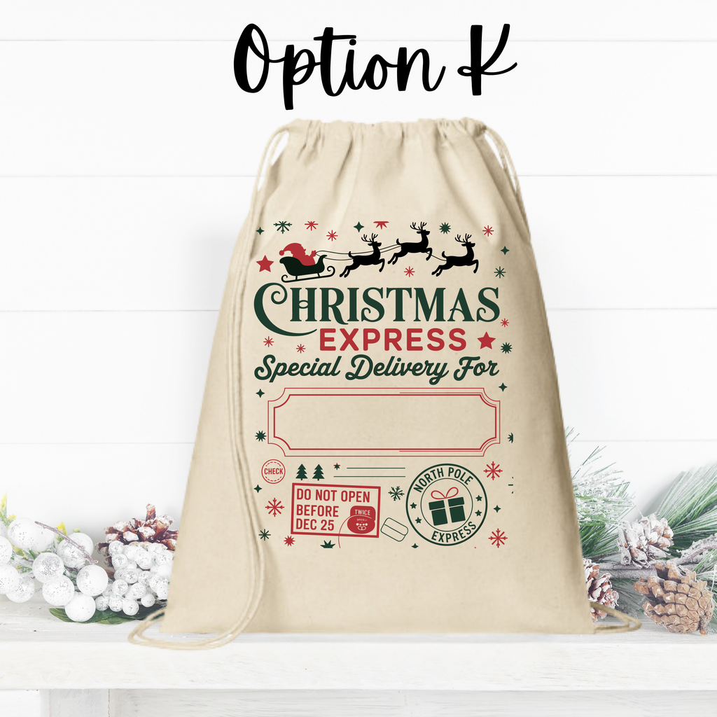 Personalized Christmas Sacks